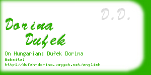 dorina dufek business card